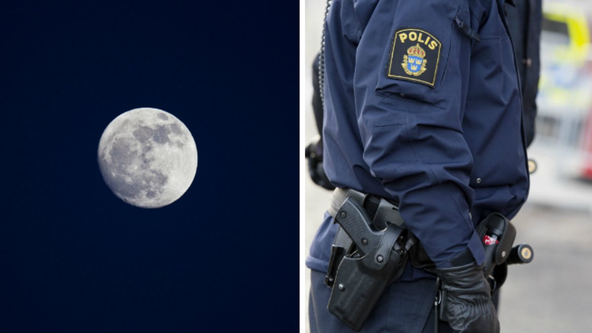Polisen i Västernorrland märker av en ökad mängd samtal när det är fullmåne. 